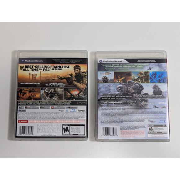 PS3 Call of Duty Black Ops and Modern Warfare 2 - Set of 2 - Picture 2 of 6